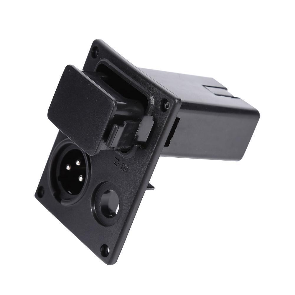 9V Battery Box ABS Compartment for Guitar Equalizer EQ with Connector Plug