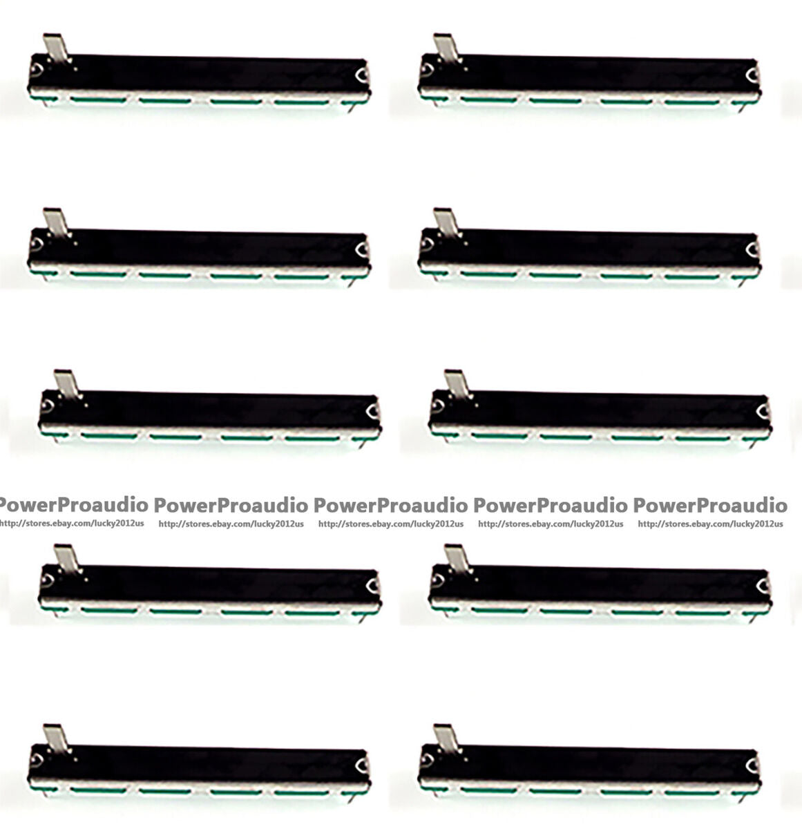 10pcs 2-channel double A10K For Behringer Soundcraft mixer fader 7.5 CM A103