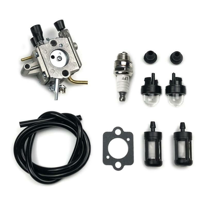 Carburetor Carb Primer Bulb Spark Plug Fuel Filter Line for FS250 FS120 FS200