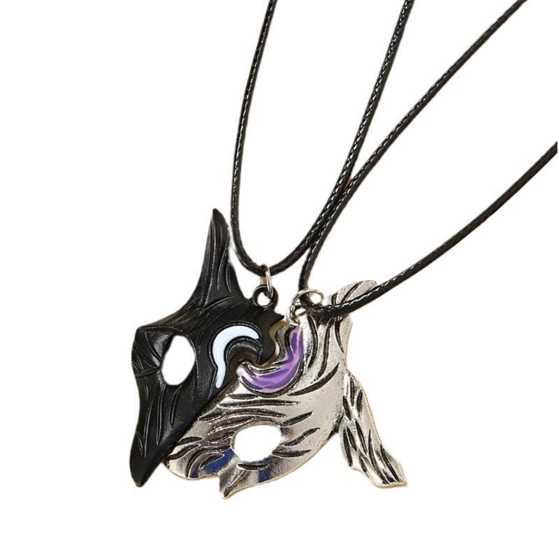 2Pcs Friendship Kindred Eternal Hunter Pendant Necklace Meaningful Jewelry Chain