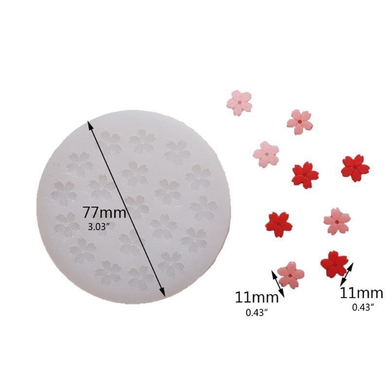 Flower Ornaments Casting Handicraft Mold Handmade Cherry Jewelry Pendant Mold