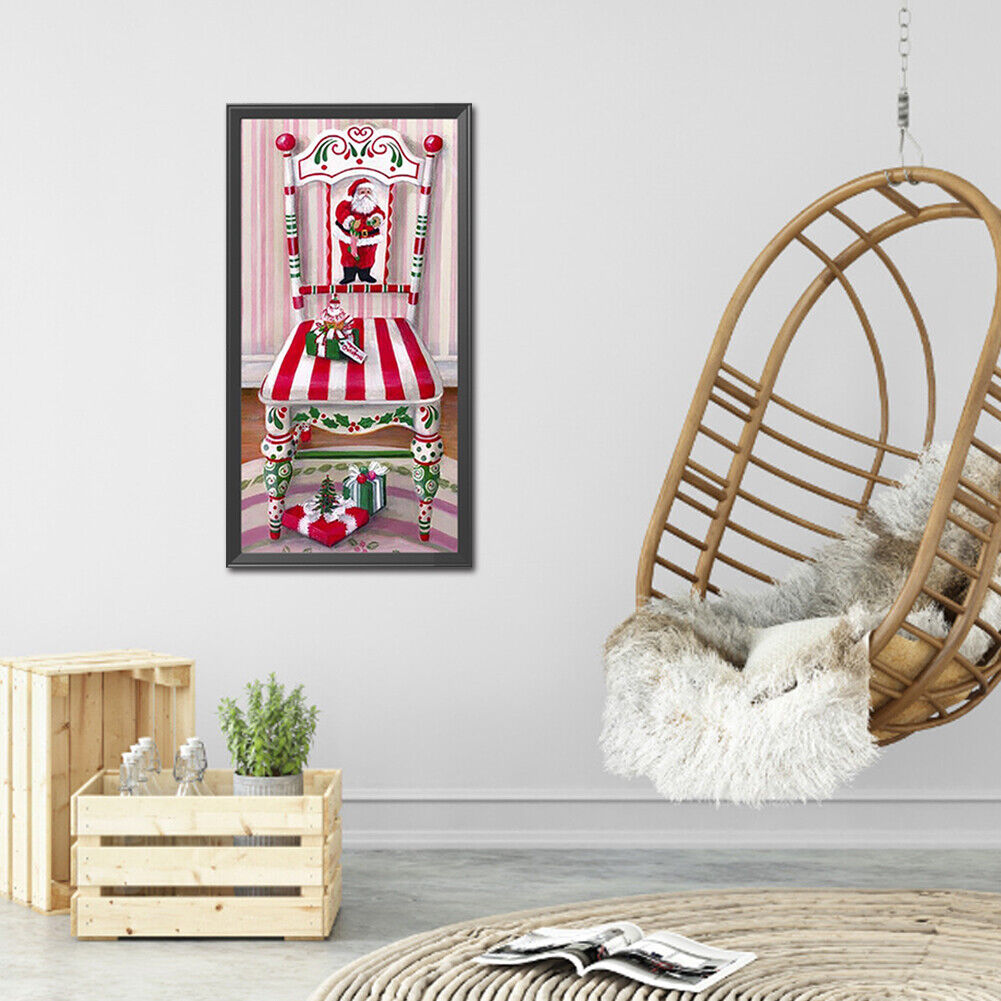 Diamond Painting Happy Christmas Chair Full Round Drill Rhinestone Kit