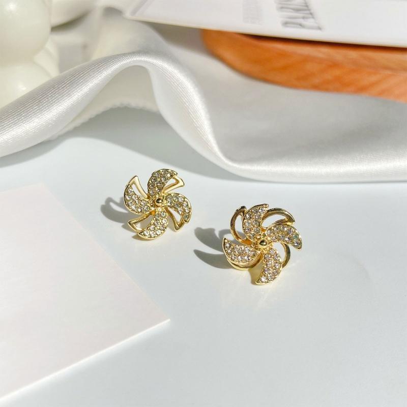 Fashion Windmill Earring Classic Rhinestone Earring Jewelry Xmas Party Decor