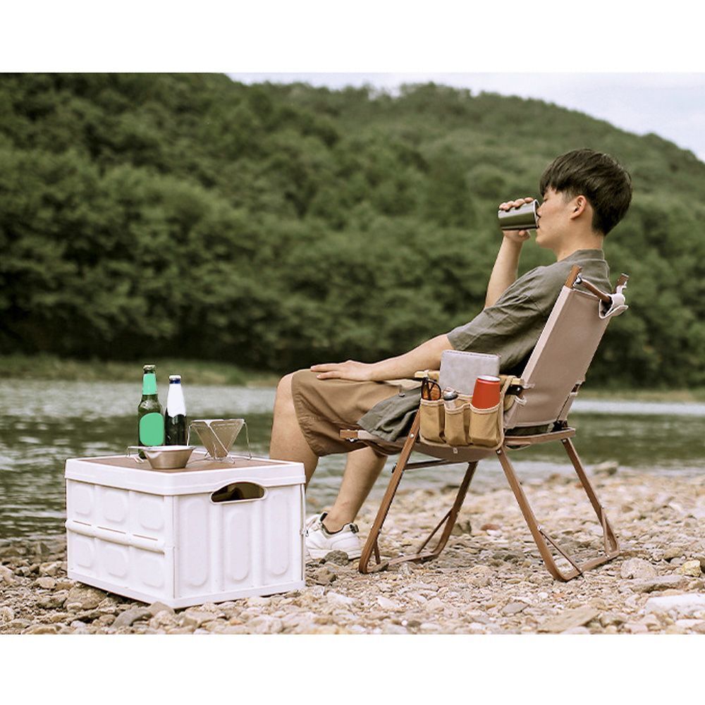 Outdoor Tool Storage Pocket Pouch Canvas Bag Handrail Hanging Bag Sundries Bag