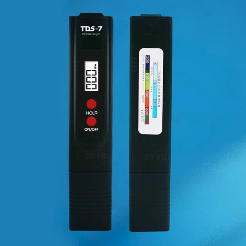 Portable TDS Tester Water Quality Meter with White Backlight LCD Pen 0-9990ppm