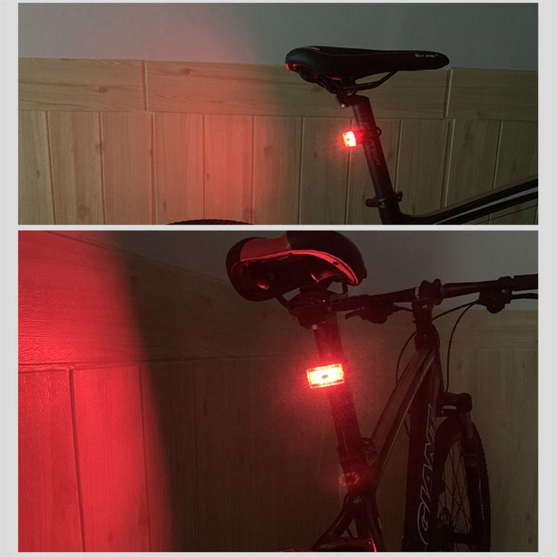 Bicycle Tail Light Mini Flashlight USB Charging Warning Lights Safety Taillight