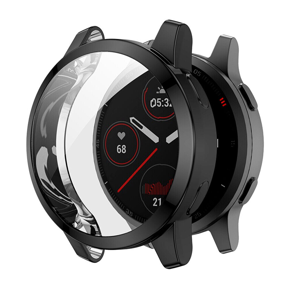 Watch Cover for Garmin Venu 2S/Vivoactive 4S TPU Protective Case (Black)