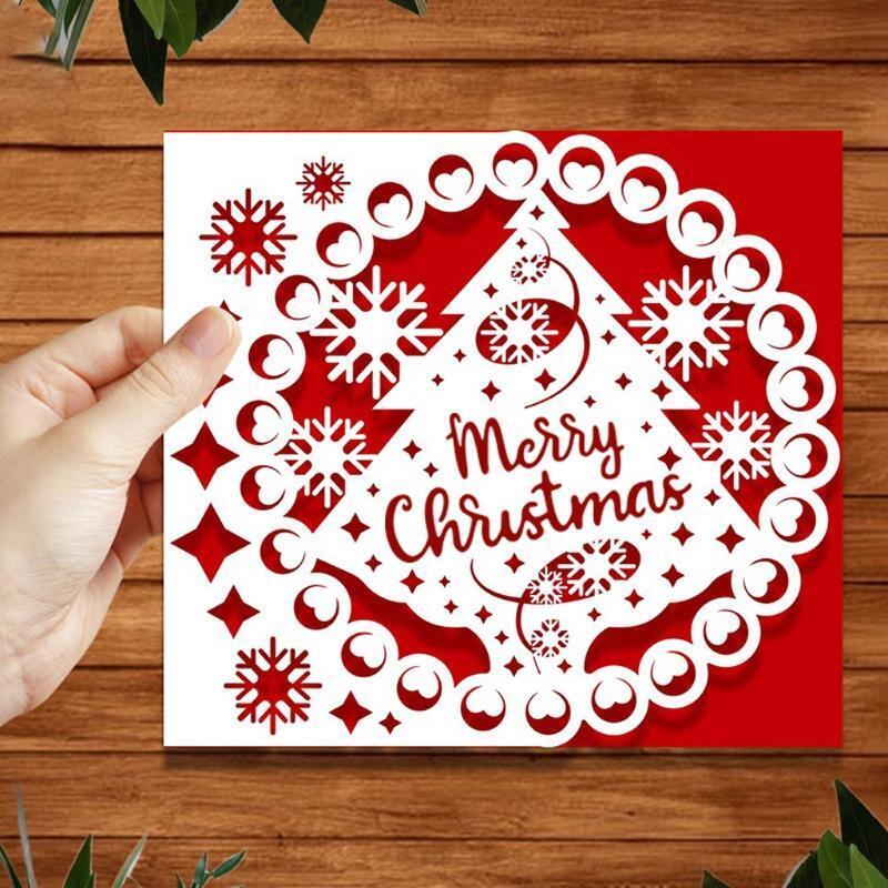 Christmas Tree Greeting Cards Metal Cutting Dies Stencil DIY Scrapbooking Album