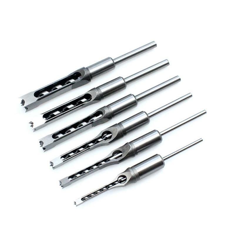 Multi-purpose Carbon Steel Square Tenon Drill Durable Mortising Chisel Set