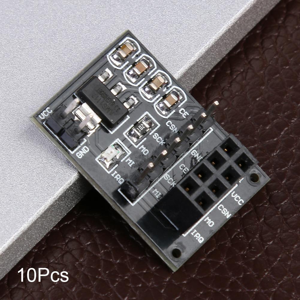10pcs 3.3V Wireless Adapter Module Socket Adapter Board for 8Pin NRF24L01