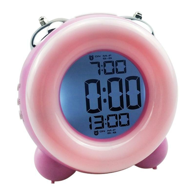 Loud Alarm Clock with Dual Alarm Non Ticking Bedside Battery Powered for Bedroom