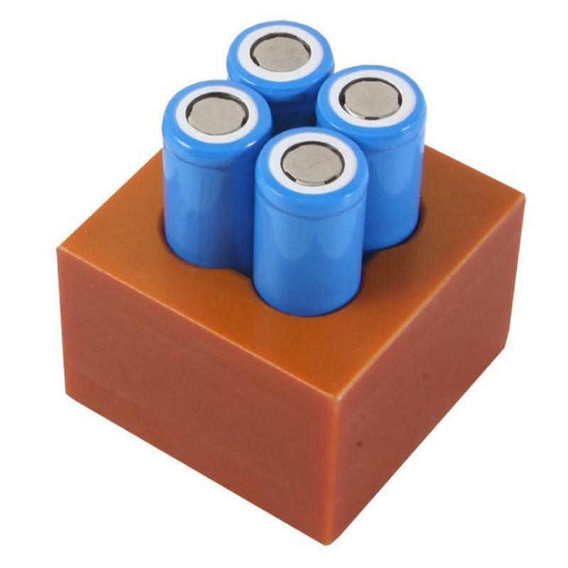 Plastic Battery Storage Holder Battery Pack Spot Welding Fixing Clamp(4-Section)