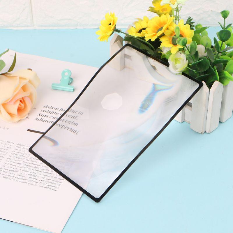 Magnifying 1PC180X120mm A5 Flat PVC Magnifier Sheet X3 Book Page Magnification