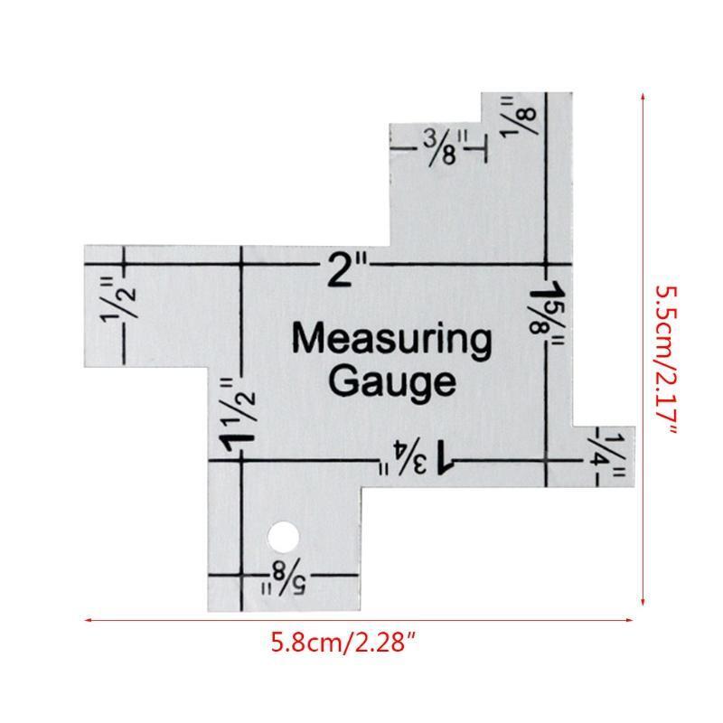 Portable Measuring Gauge Inch Scale Sewing Guide Ideal for Quilting Measuring
