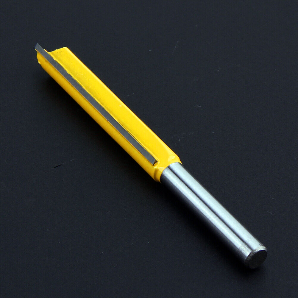 1/4x3/8x50 Long Straight Router Bit 2 Flute 1/4'' Shank Woodworking Cutter