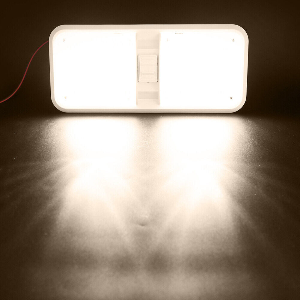 12V Dome Light Ceiling Lamp with Switch for RV Marine Boat Yacht Camper
