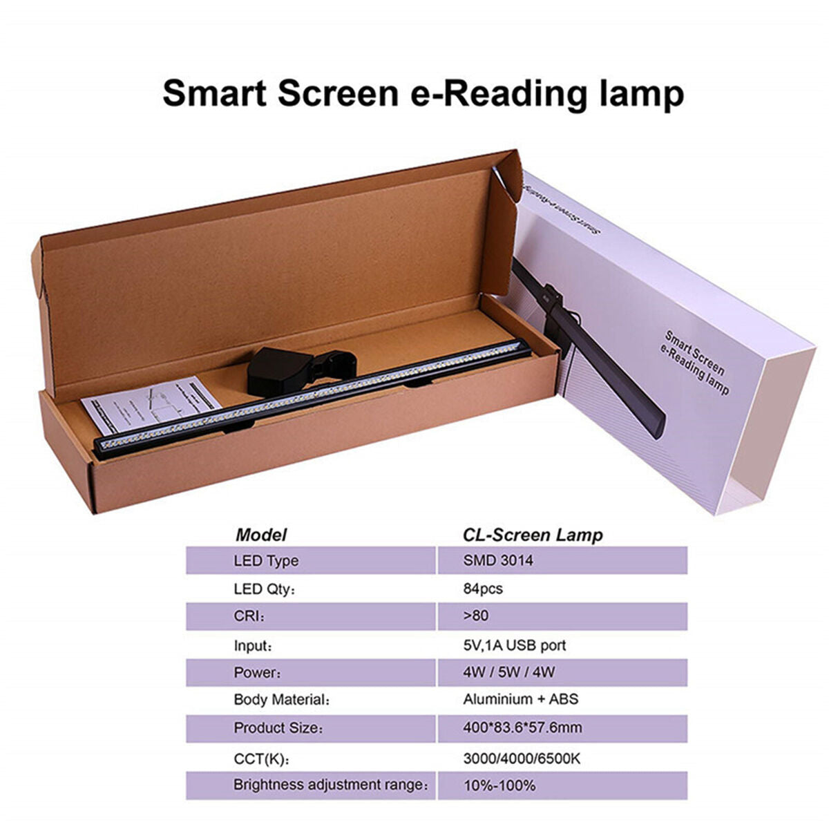 Computer Monitor Light Reading LED Monitor  USB Powered Eye  Screen
