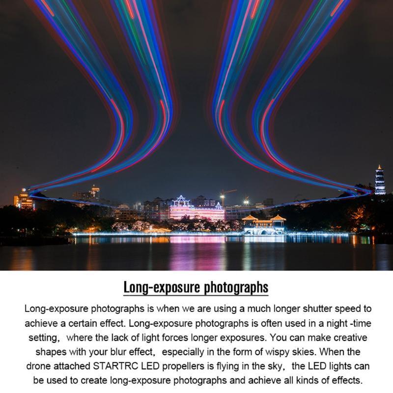 Rechargeable Blades LED Light Flash Propellers Fit for Mavic Air 2 Drone