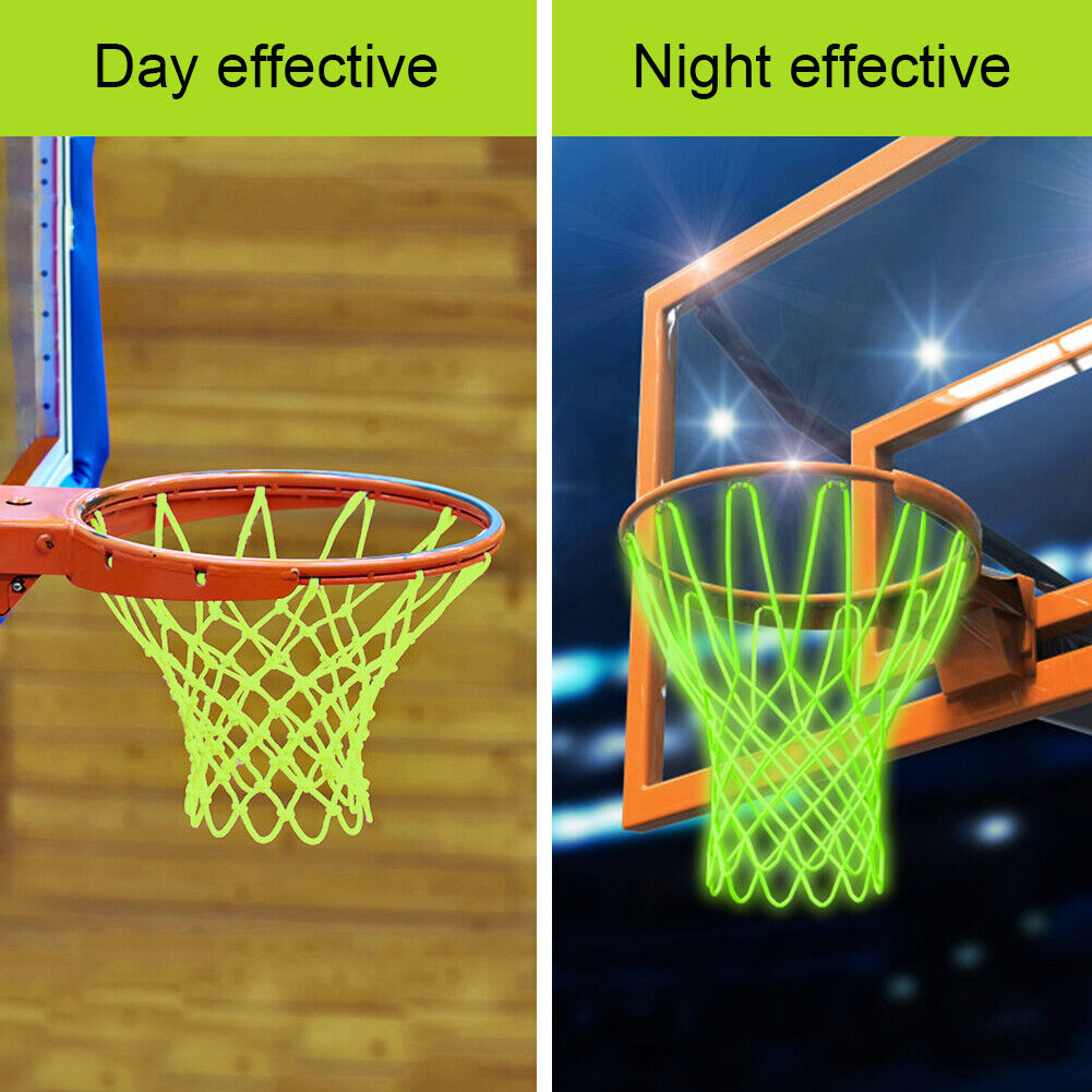 Luminous Standard Basketball Net Green Fluorescent Basketball Hoop Nets