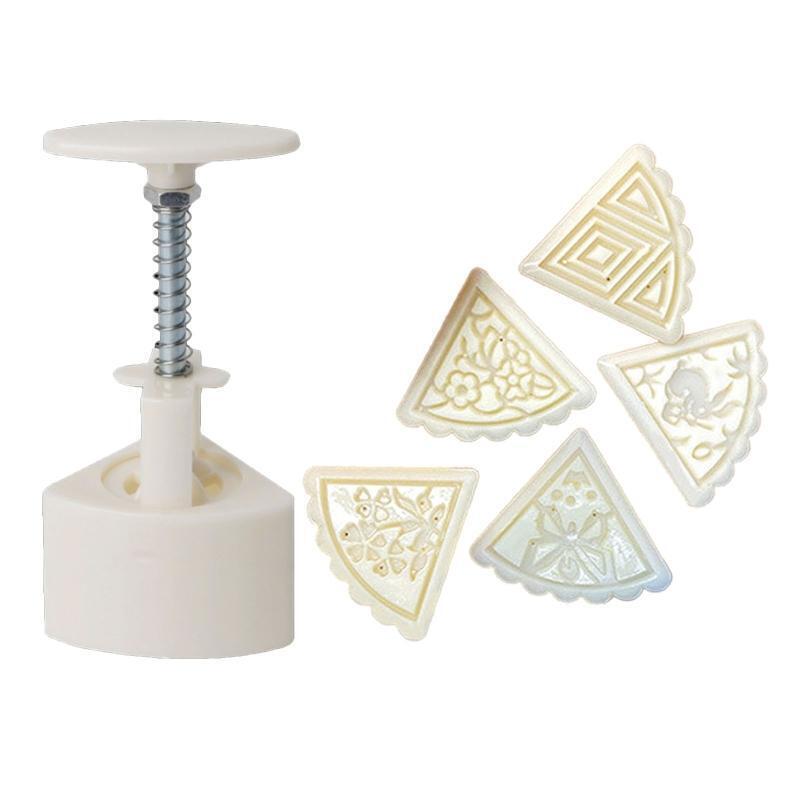 50g Creative Mid-Autumn Theme Fan-shaped Mooncake Moulds for Mid-Autumn Festival