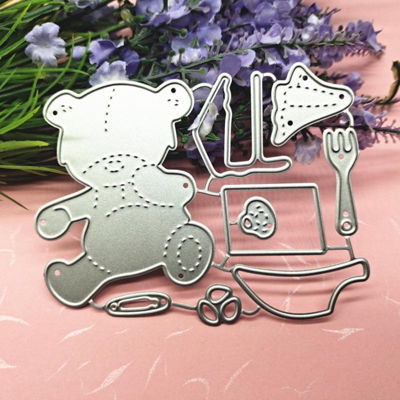 Bear Cutting Dies Metal Stencils for Photo Album Decoration Crafts Making Gift