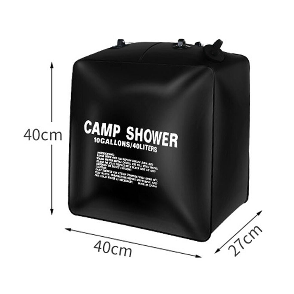 40L Outdoor Camping Solar Heated Water Bag  Showers Bag