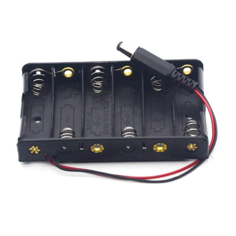 Storage Box?Support Box for Size 6 AA Battery, Leader Box with 6 Slots