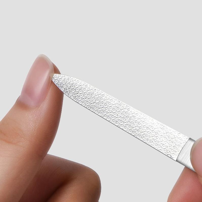 Stainless Steel Nail File with Fillet Tip, Nails Files Easily for Men and Woman