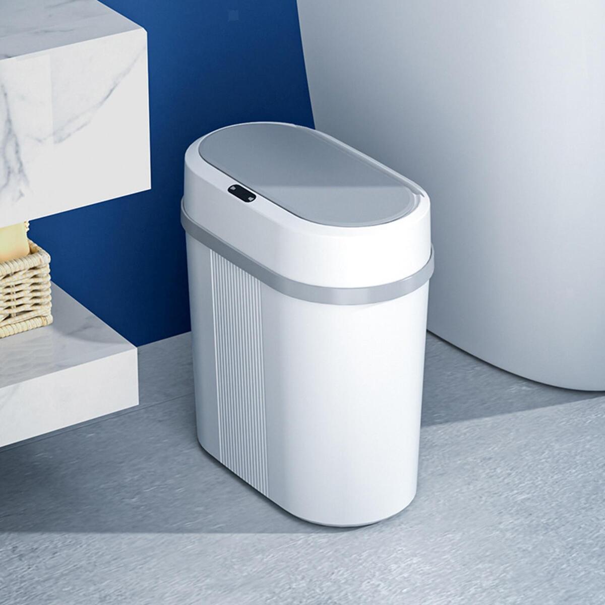 Smart Trash Can Touchless Garbage Bin with Lid Waterproof for Living Room