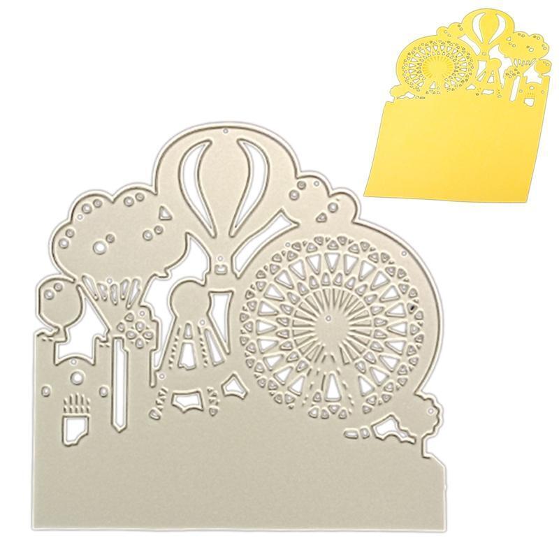 Hot Air Balloon Play Facility Cutting Dies Stencil Scrapbooking DIY Album Stamp