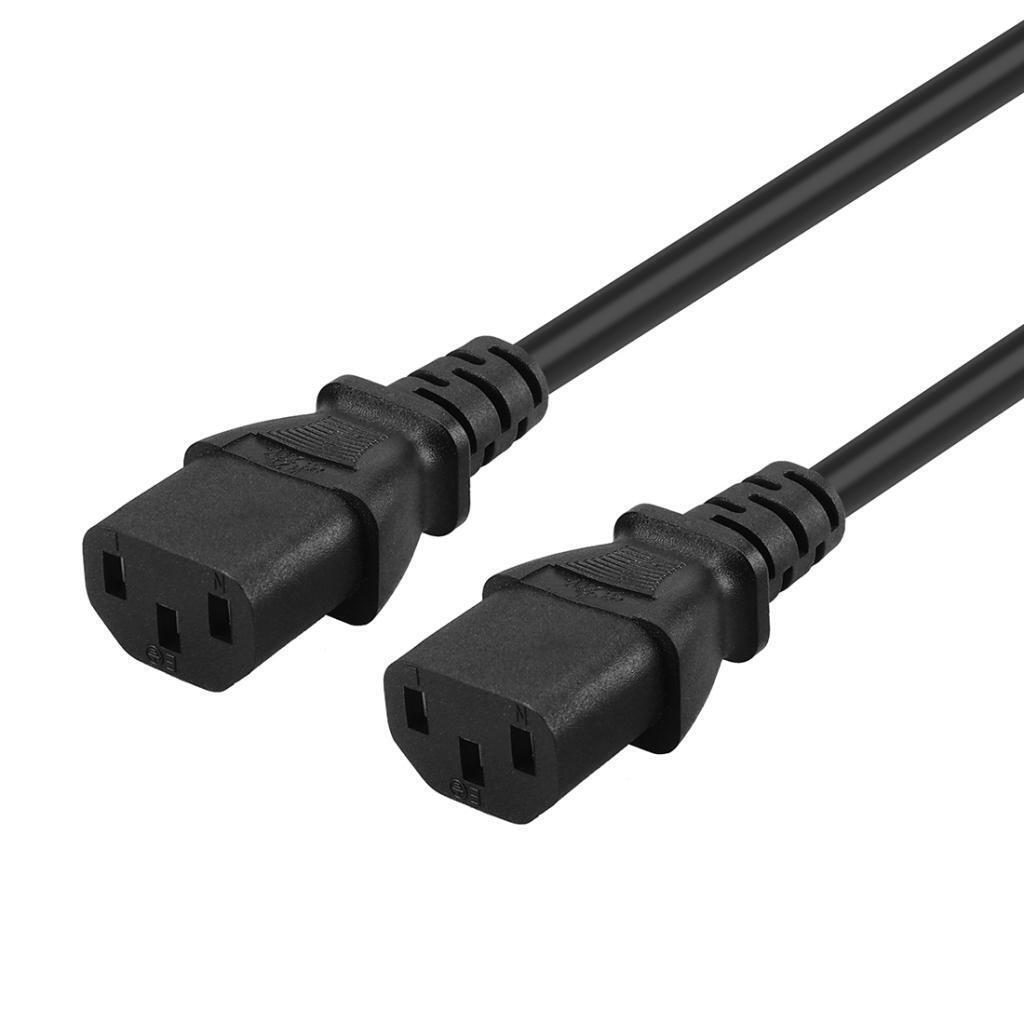 Black IEC320-C14 to 2C13 Y-shaped Power Cord Extension Kit 1-to-2 Cabinet Server