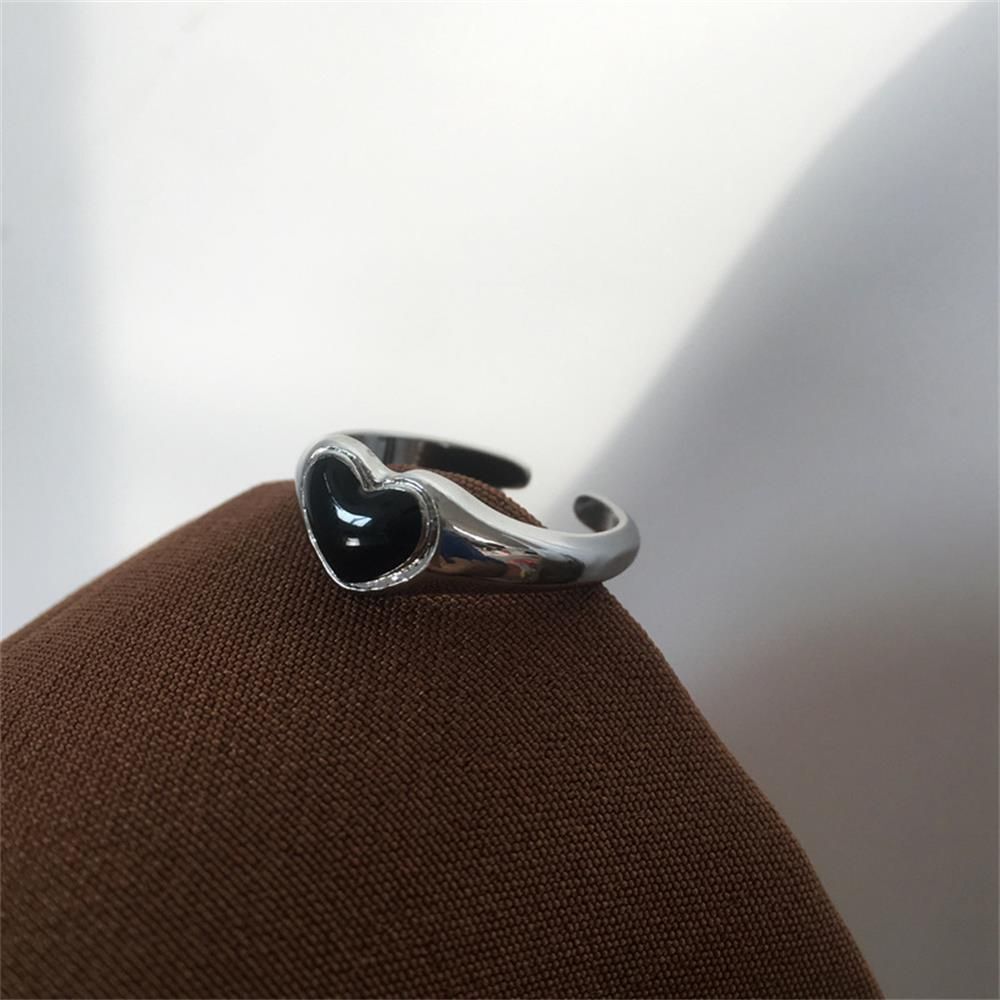 Gift for Women Girl Love Ring Opening Design Ring Index Finger Rings Heart Ring