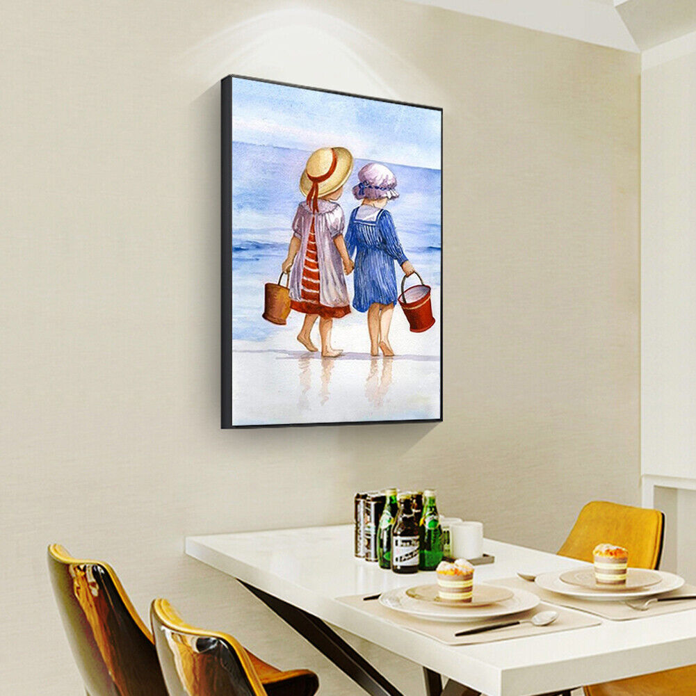 Little Girl 5D DIY Diamond Painting Full Round Drill Rhinestones Pictures