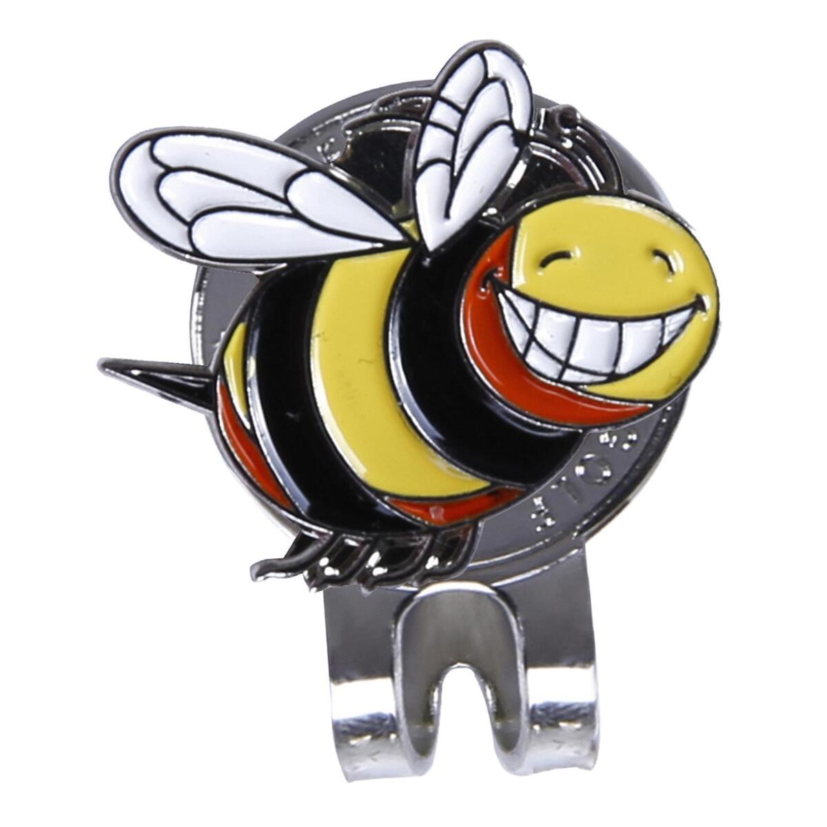 Funny Golf Ball Marker with Magnetic Hat Clip Metal Bee Shaped for Men Women