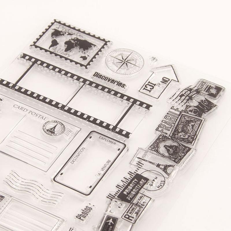 Clear Scrapbooking Stamp Silicone Stamp Stencil for Student Kid DIY Embossing
