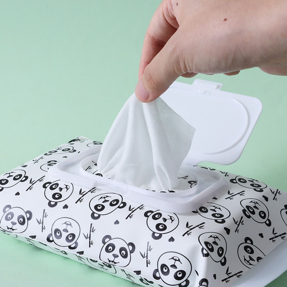Clamshell Easy-carry Snap-strap Container Clean Wipes Carrying Case Wipe Bag