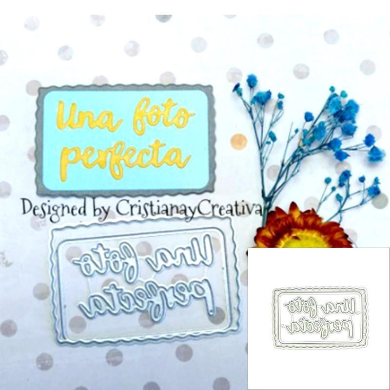 Carbon Steel Embossing Template Die Words Cutting Dies for Diy Scrapbooks