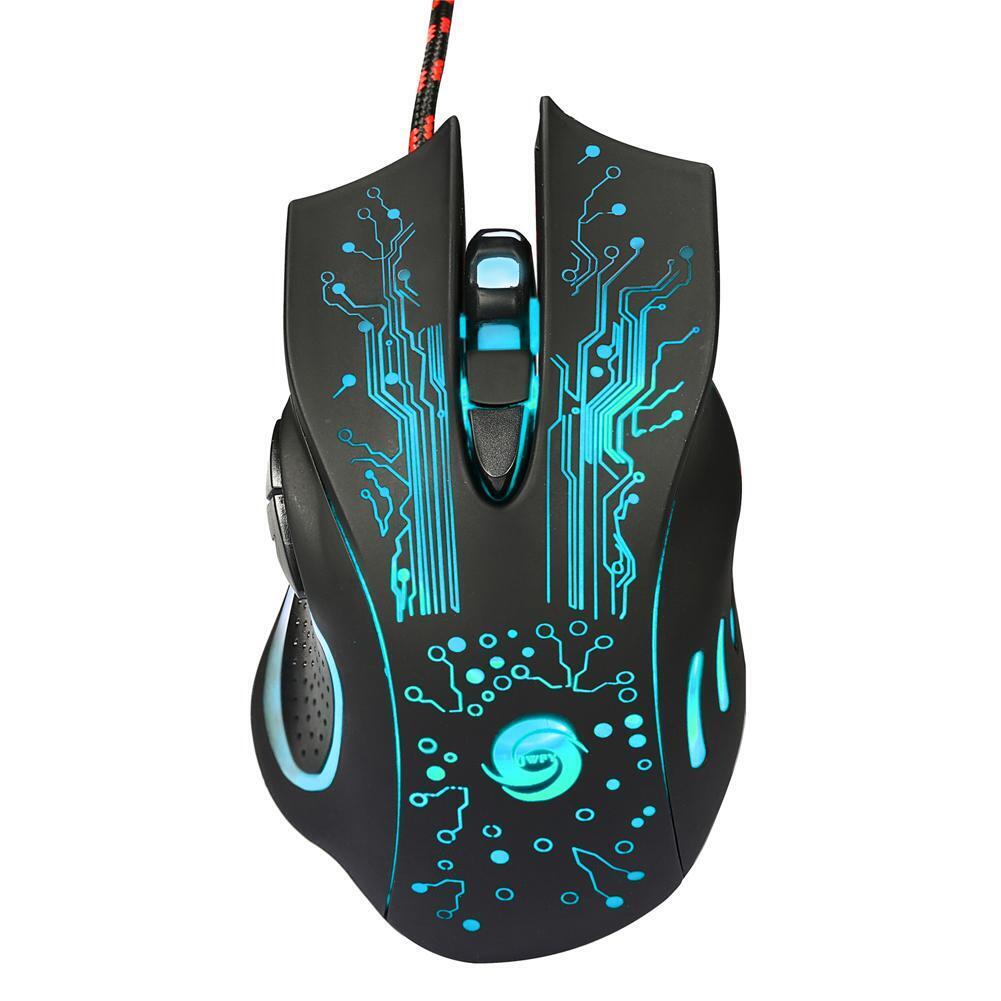 3200DPI LED Optical 6D USB Wired Gaming Game Mouse Pro Gamer Mice For PC