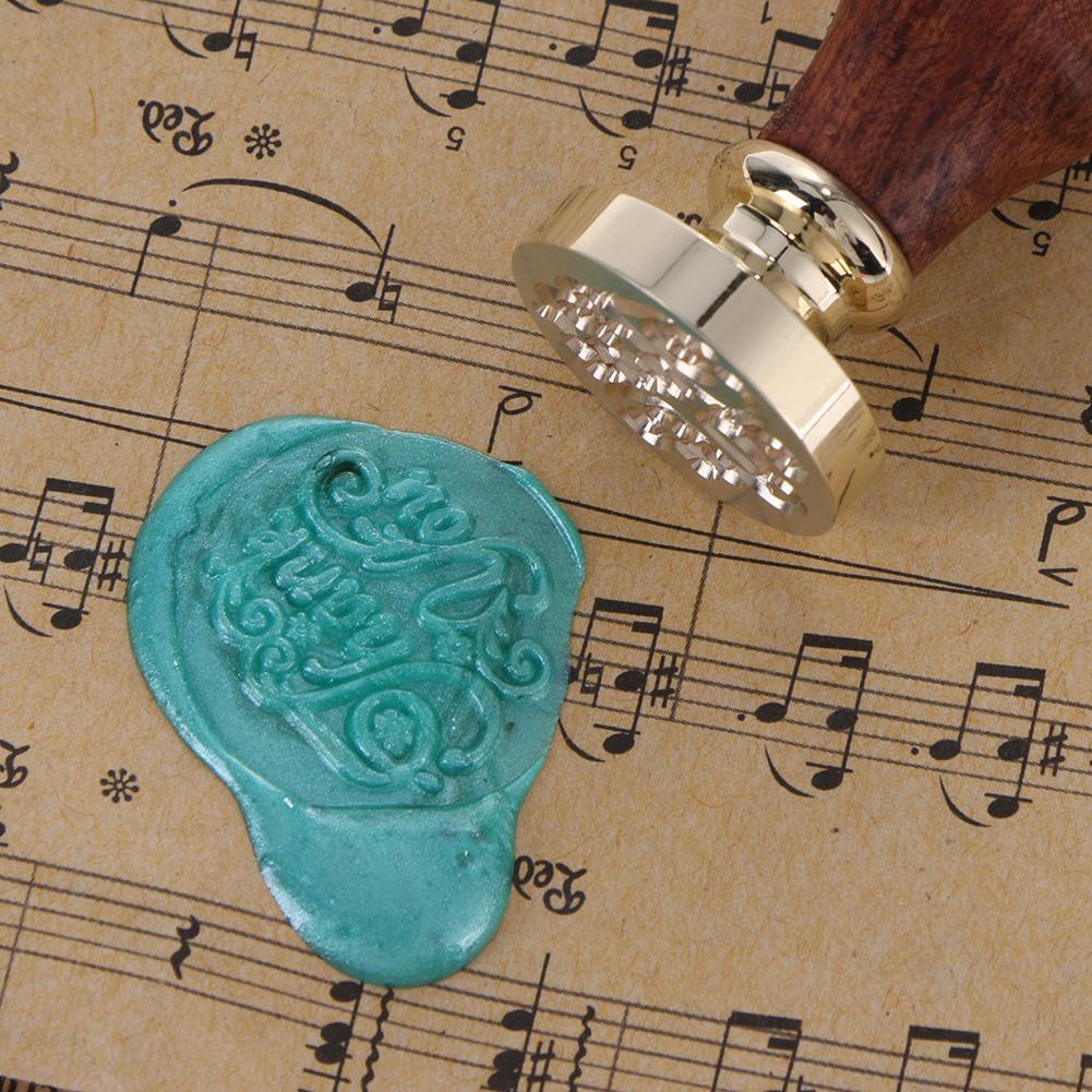 Blessing Words Wax Paint Seal Dedicated Beeswax Envelope Sealing Stamp(1)