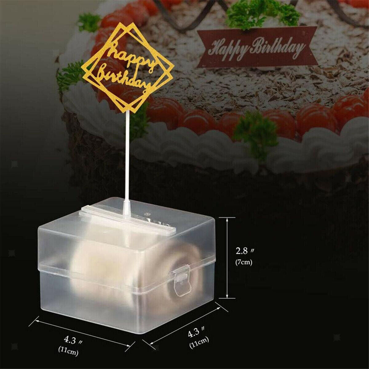 Pulling Money Box Plastic Birthday Cake  for Cake Decoration 11x11x7cm