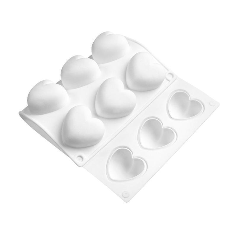 15-Cavity Christmas Cute Heart Shape Mold Silicone Craft Clay Jelly Decorating