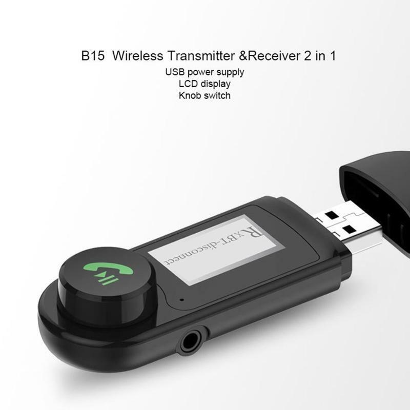 2in1 Wireless PC USB Micro Adapter Mini Bluetooth-compatible 5.1 AUX Transmitter
