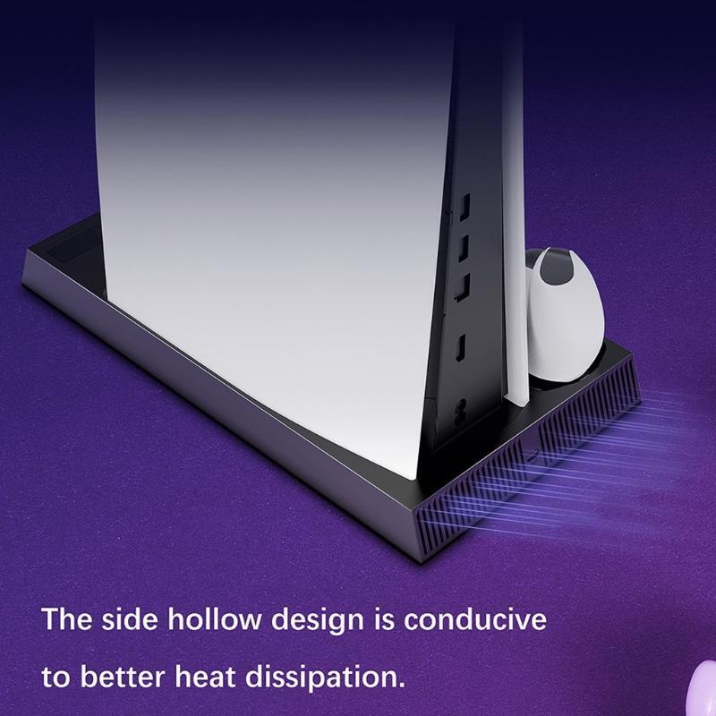 for PS5 Digital Edition Vertical Cooling Stand Controller Charger Headset Holder