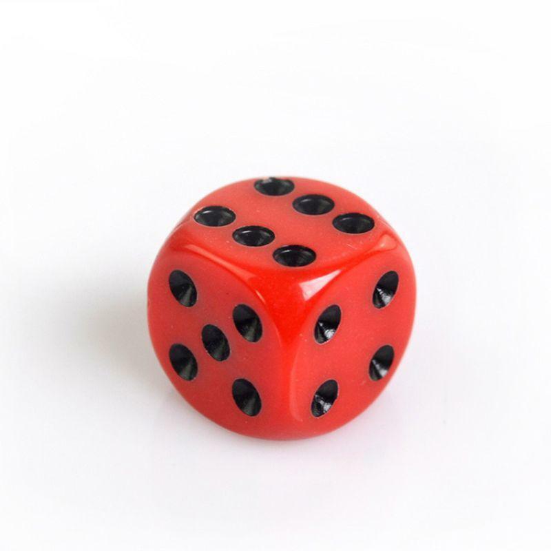 24pcs/set 16mm Dice Round Corner Point Dice RPG Gambling Games Cube Party Board