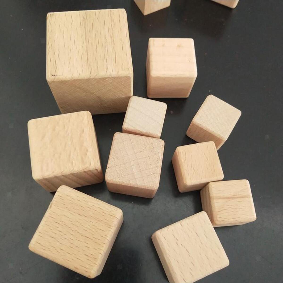 10 Pieces en Cubes, 20x20x20mm Craft Cubes  Unfinished  Blocks