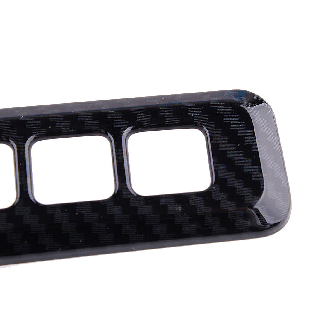 Carbon Fiber Style Door Lock Password Switch Trim Fit For Ford F150 Raptor 15-20