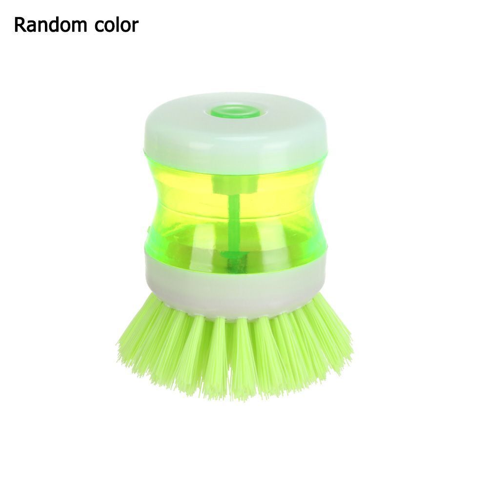 Removable Wash Pot Brush Cleaning Brushes Pot Dish Brush Soap Dispensers