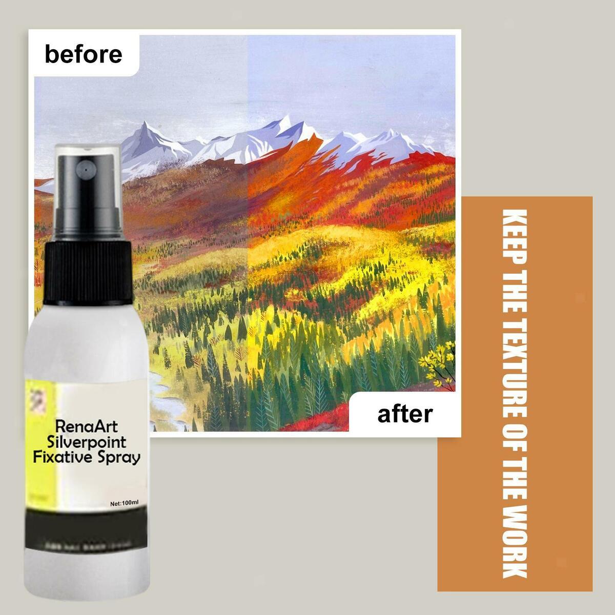 Fixative Spray for Charcoal Pencil Drawings Art Sketch