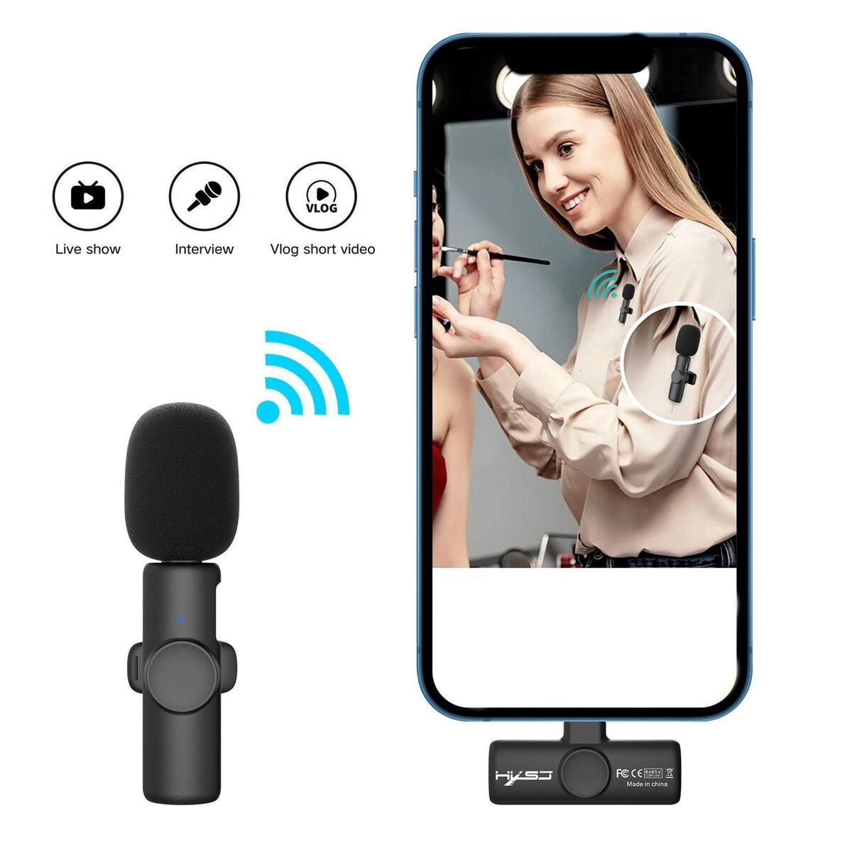 Wireless Lavalier Microphone  ? 2.4G Usb-C for Interview-Auto Sync Meeting