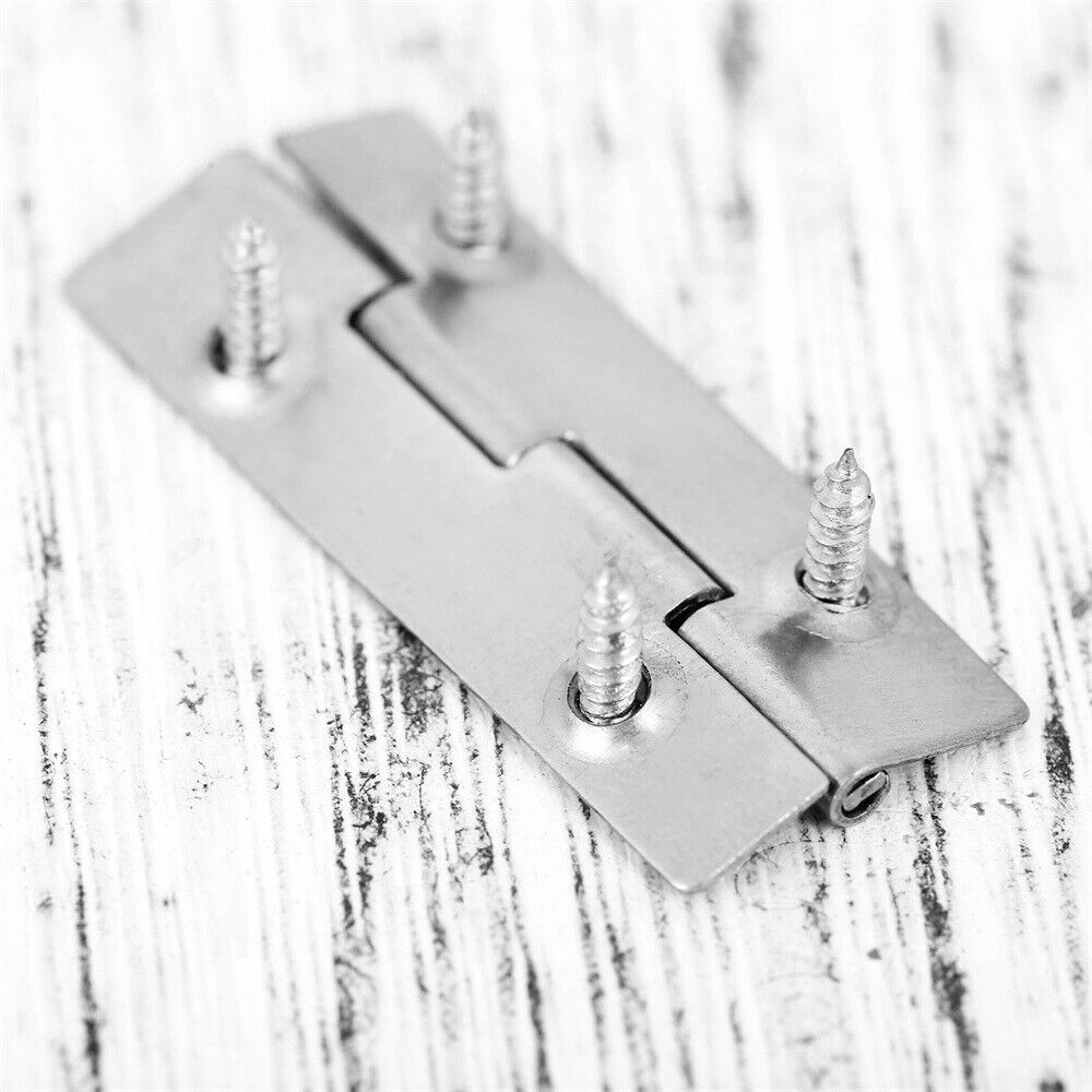 New 12x Stainless Steel Cabinet Window Door Hinges Jewelry Box Cupboard Hardware